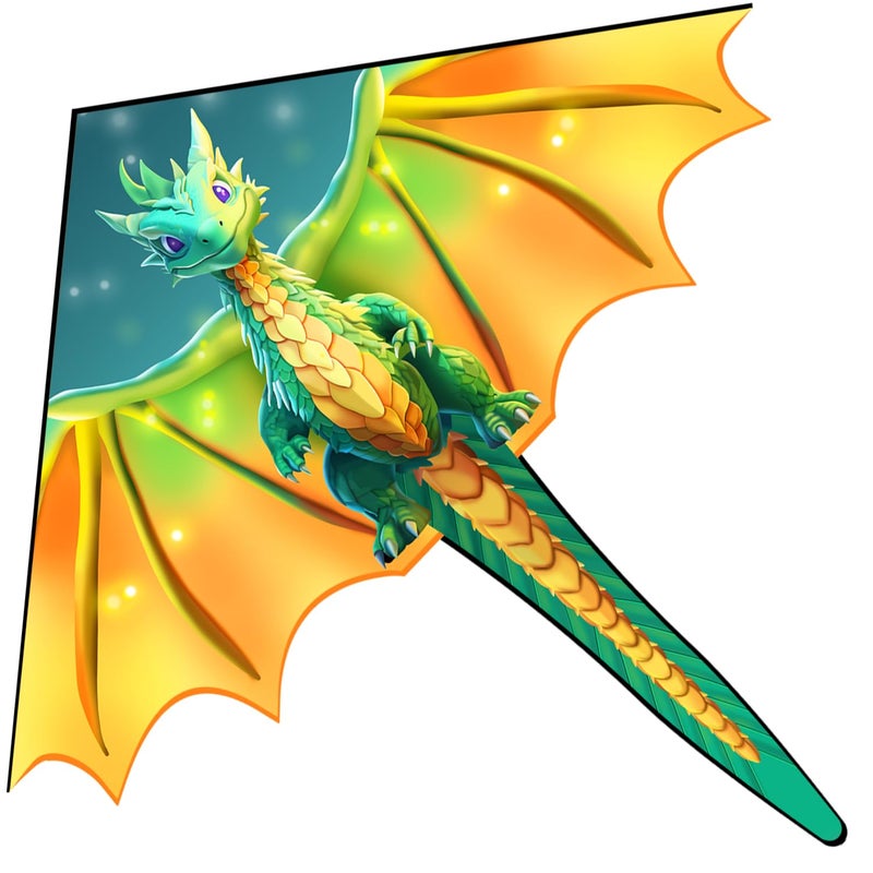 Xida Kite Xida Dragon Kites for Kids Ages 48 Kites for Adults Easy to Fly Kite for Beginners Boys Girls Durable and Quick Assembly Perfect for Beach Park and Family Outdoor Activities - Image 2