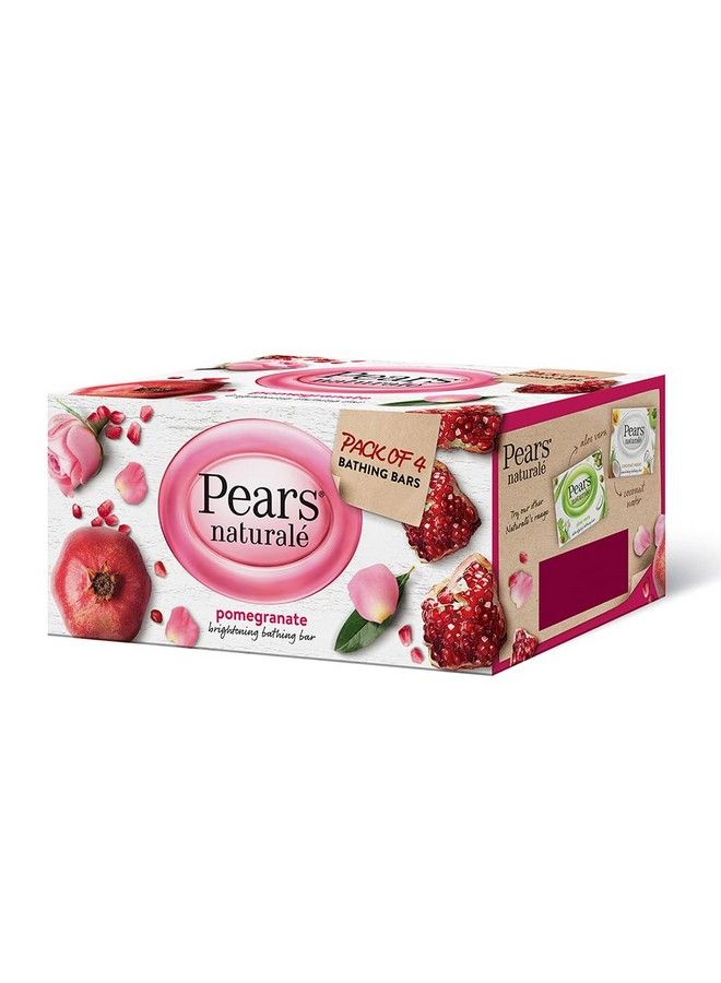 Pears قالب صابون الاستحمام الطبيعي بالرمان لتفتيح البشرة 125 جم (عبوة من 4 قطع)  - Image 5