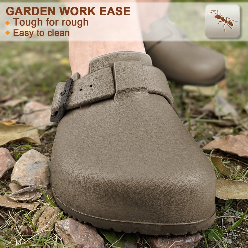 Bigant Womens Clogs,Mercy Mules for Womens Nurse Shoes-Slip on Garden Work Shoes(Elmwood-8 Women/6 Men) - Image 5
