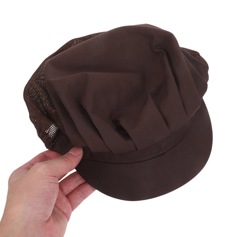 Chef Hat: Working Cap Workshop Breathable Mesh Catering Cap - Uniform Hat For Food Service Kitchen Restaurant Staff Bbq Catering Pastry Chef Coffee - Image 2