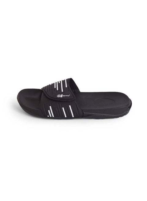 ACTIV JEL Men's Patterned Summer Black Flip-flops