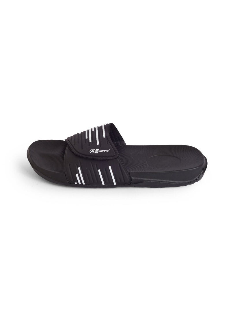 ACTIV JEL Men's Patterned Summer Black Flip-flops