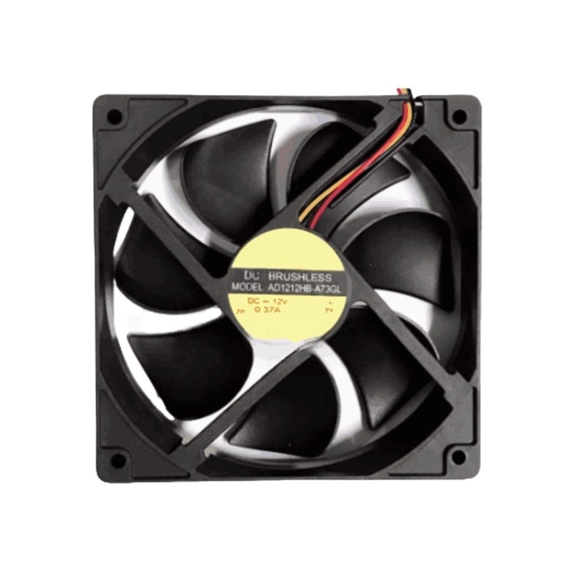 120mm 120x120x25mm DC 12V 3 Pin Cooling Fan 0 37A AD1212HB A73GL Cooler - Image 2