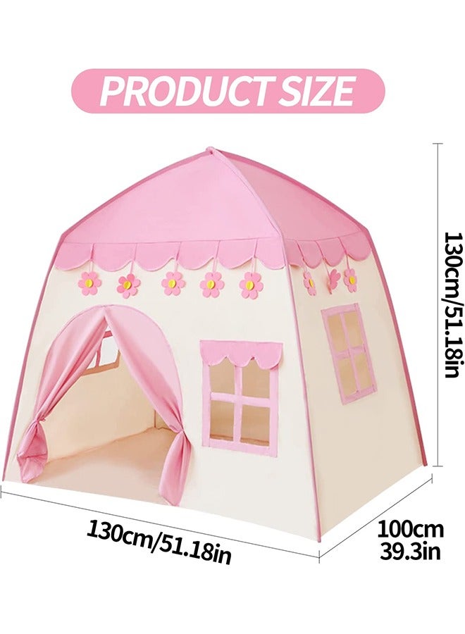 Kids Play Tent,Imaginative Play Popup Tent Tent,for Kids Indoor Outdoor Fun,Playhouse for Boys and Girls,Suitable for Gifts for Children Over 3 Years old Pink  - Image 5