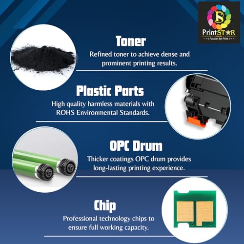 Print Star 77A CF277A Toner Cartridge with Chip Compatible with HP Laserjet Pro M305 M329 M405 M407 M429 M429dw M429fdn M429fdw M431 Printers | High Yield Black Toner for Office and Home Printing - Image 4