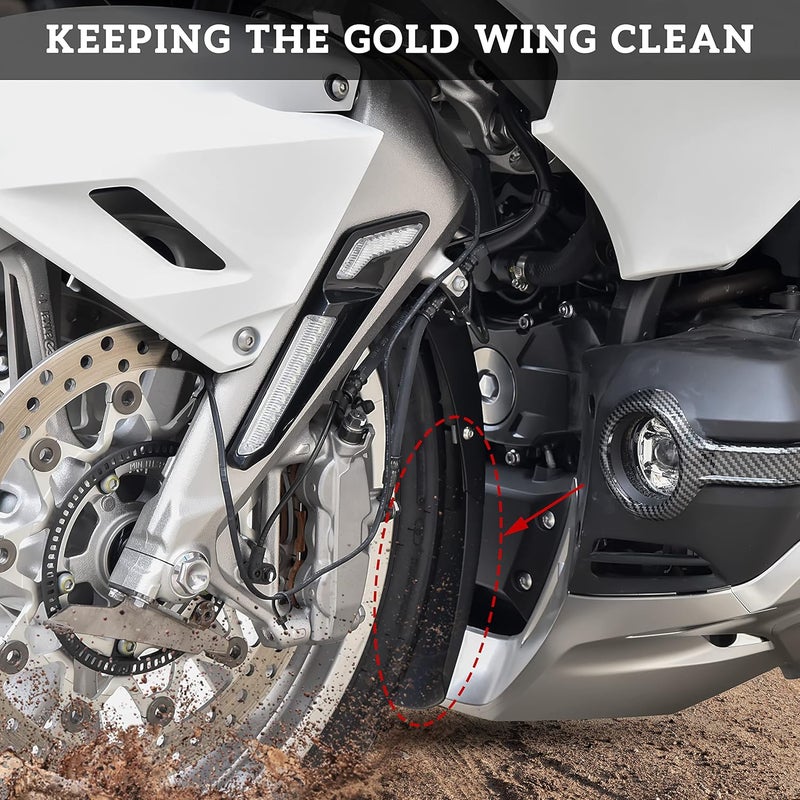 VEISUTOR Front Fender Extender for Honda Gold Wing - Image 2
