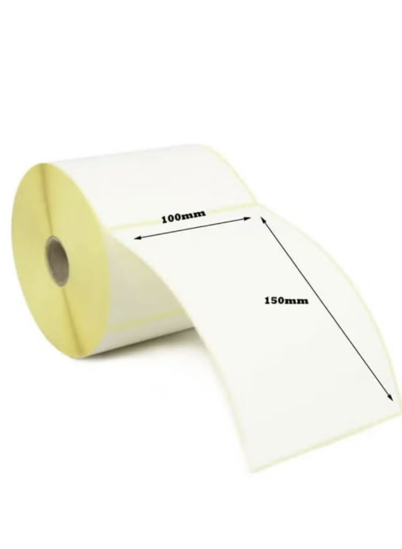 Generic Roll Of 500 Thermal Sticker Paper For Thermal Printers (AWB Policy Printers) 10x15 cm(100x150mm)  - Image 1