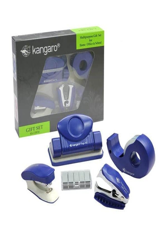 Ondesk Kangaro Desk Essentials SS-10M Multipurpose Gift Pack| Stationery Gift Set for Office, Diwali, Weddings, Birthday, Holiday Presents, Celebrations|Dark Blue, Packof 1 | Color May Vary - Image 1