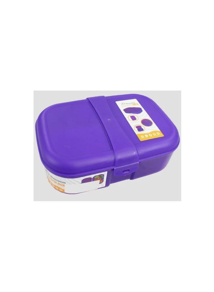 Banana Lunch Box 1.8 L with splitter - purple - Image 1