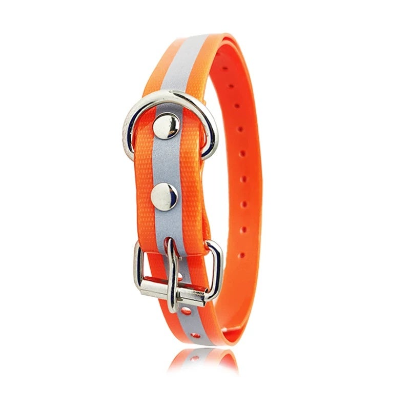 Buy two get one free TPU reflective rubber waterproof dog collar bite-resistant sturdy night reflective medium large dog pet adjustable - Image 3
