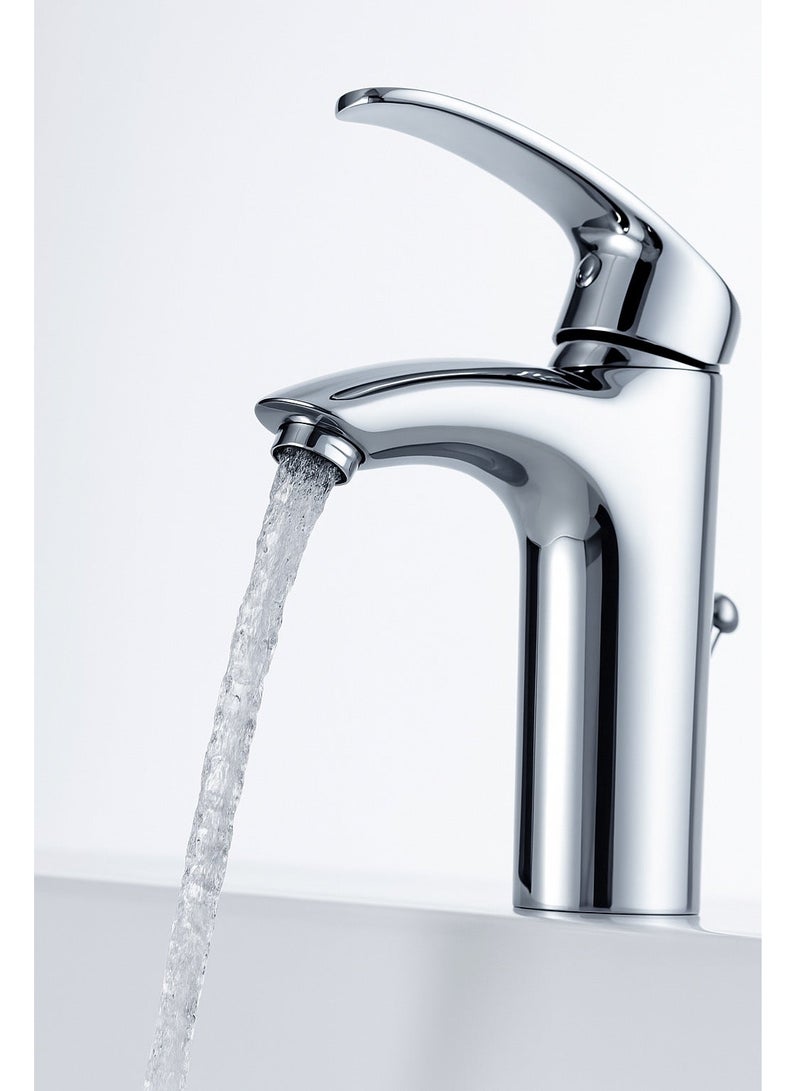 GS Premium Bathroom Basin Faucet With Pop Up Waste Chrome - 5562C - Image 3