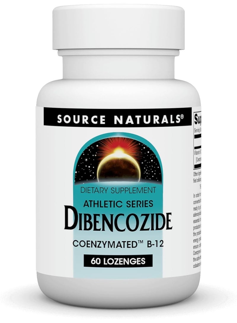 Source Naturals Dibencozide - Coenzymated B-12 Athletic Series, Quick Dissolving Dietary Supplement - 60 Lozenges - Image 1