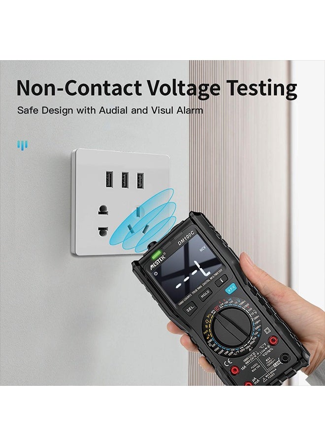 MESTEK - MESTEK Digital Multimeter Tester TRMS 9999 Counts Voltage Tester Auto-Ranging Ohm Amp VoltMeter with NCV, AC/DC Current, Voltage, Resistance, Diodes, Continuity,Capacitance,Temperature - Image 1