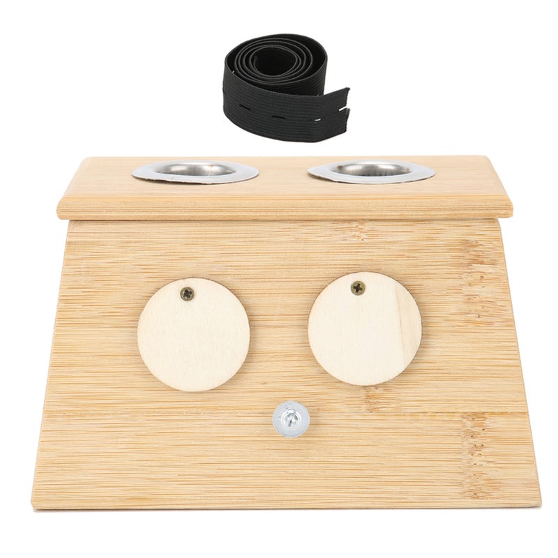 2 Holes Bamboo Moxa Moxibustion Box Moxa Roller Stick Holder Moxibustion Tool - Image 1