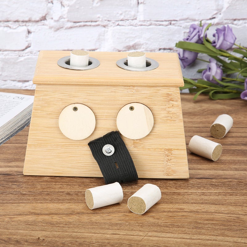 2 Holes Bamboo Moxa Moxibustion Box Moxa Roller Stick Holder Moxibustion Tool - Image 3