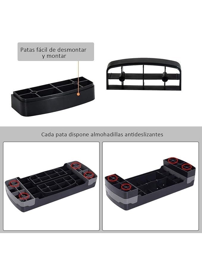 جهاز تمارين رياضية منزلي Step for Fitness، مزود بارتفاع قابل للتعديل على مستويين (10/15 سم)، يتحمل وزنًا يصل إلى 150 كجم، مناسب للتمارين الرياضية المنزلية، أبعاده 68 × 29 × 15 سم، لونه أسود. ( متعدد الألوان ) - Image 3
