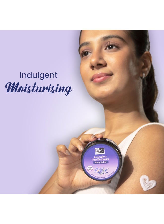 BRYAN & CANDY Lavender & Vanilla Body Butter 200g |Ph5.5 Skin Friendly | 48hrs Moisturization | 100% Vegan - Image 3