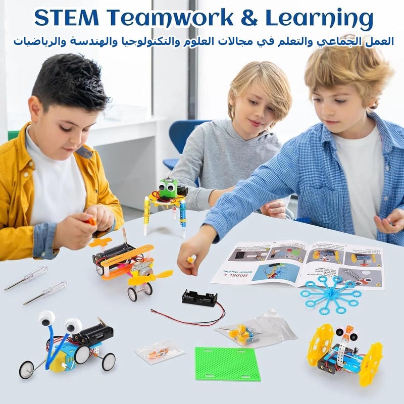 XICEN STEM Robotics Kit for Kids Age 8+, Robot Building Science Experiments, Electric Motor Engineering Toys, Crafts Gifts for Boys and Girls - Image 2