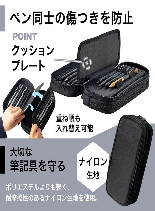 Lihit lab. Pen Case XCOA Jet Black - Image 4