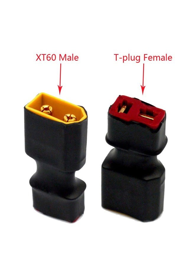 LINSYRC 2 Pairs XT60 to T-Plug Connector RC Male Female Adapter for RC Car Plane Lipo Battery ESC - Image 5