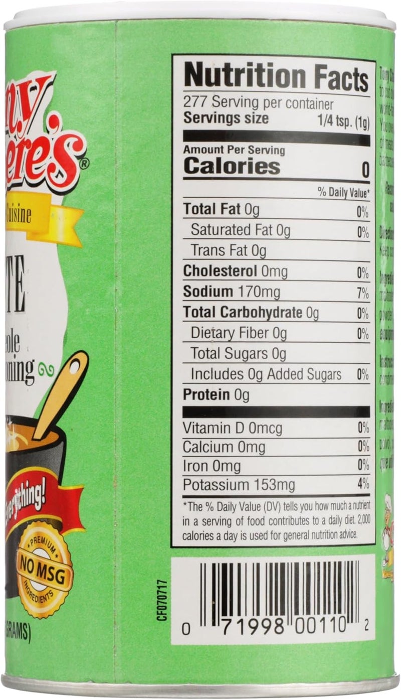 Tony Chachere's Lite Creole Seasoning - Image 2
