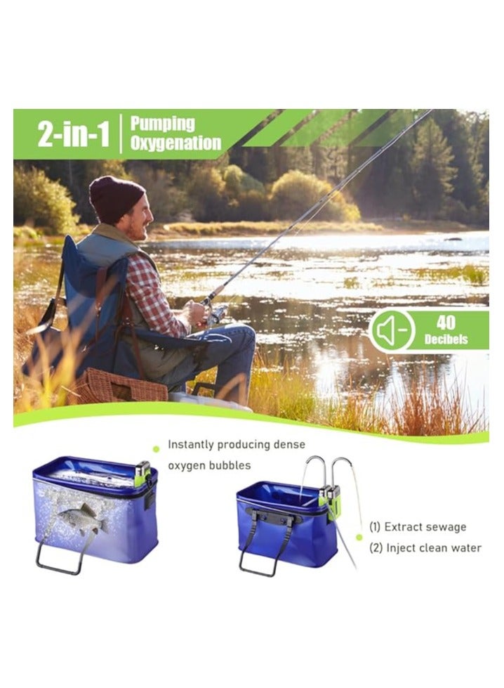 3 in 1 Fishing Tap and Oxygen Pump Tool, Three in One Water Tap with LED Light, Portable Fish Aquarium Air Pump  - Image 5