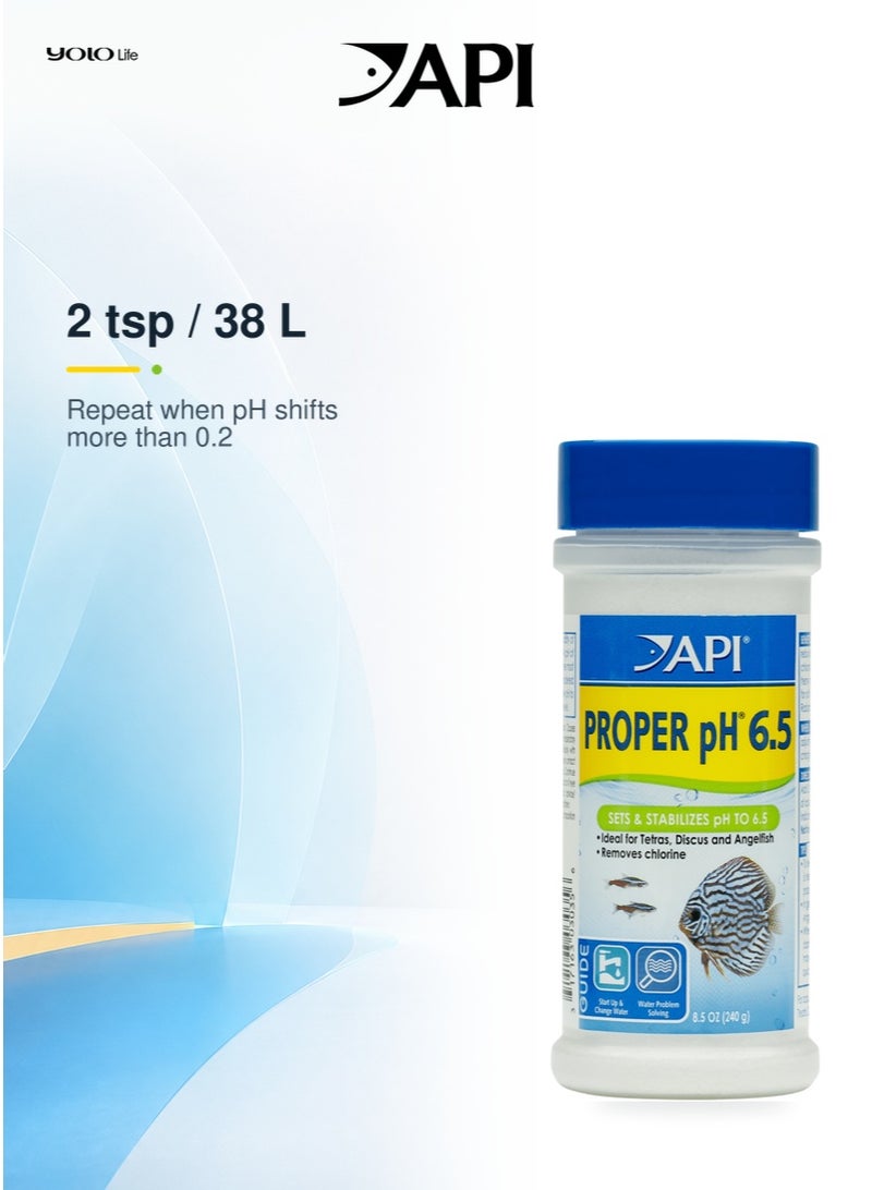 API Proper pH 6.5 Powder (8.5 oz), Aquarium Water Conditioner, pH Buffer, Aquarium Additive, for Aquarium Setup, Water Changes, Freshwater Fish - Image 4