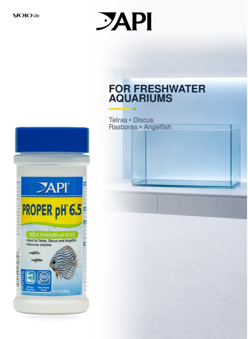 API Proper pH 6.5 Powder (8.5 oz), Aquarium Water Conditioner, pH Buffer, Aquarium Additive, for Aquarium Setup, Water Changes, Freshwater Fish - Image 5