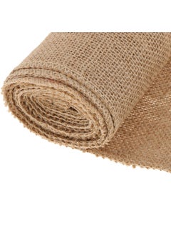 Home Buy HOME BUY 3.5Mx28CM Burlap Roll Jute Hessian Table Runner Fabric Ribbon for Handmade Wedding Party New Year Ornaments Christmas Decoration (Brown, 28cmx5m)  - Image 2