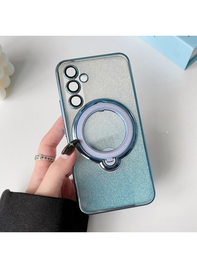 S-TOP Case For Samsung Galaxy A55 5G Rotation MagSafe Holder Gradient Glitter TPU Phone Case - Image 1