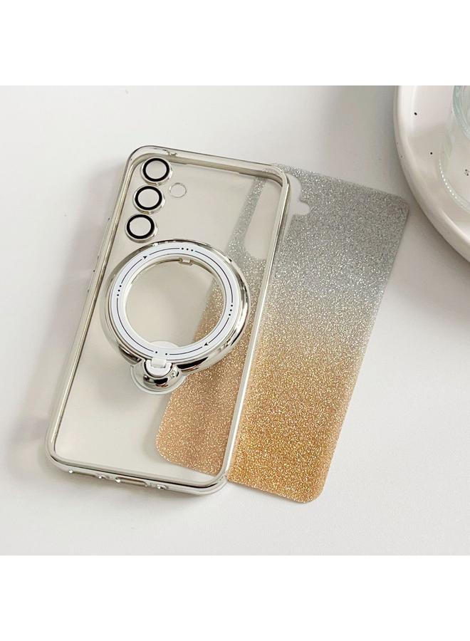 S-TOP Case For Samsung Galaxy A55 5G Rotation MagSafe Holder Gradient Glitter TPU Phone Case - Image 3