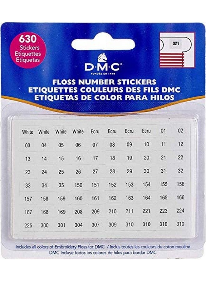 DMC 6103 Floss Number Stickers 630Stickers (2 Pack) - Image 3