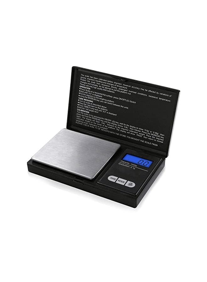 PROMASS Smart Weigh mini Digital Pocket Gram Scale 1000g/ 0.1 Grams Digital Gram Scale/Jewelry Scale/Food Scale/Medicine Scale/Kitchen Scale Multifunctional/Battery Included (1000g/0.1g) - Image 1