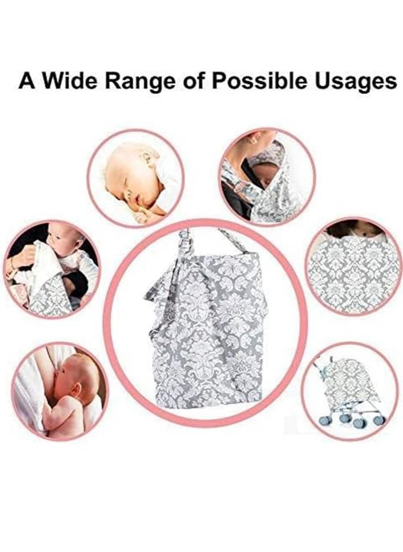 Gonice Nursing Cover Breastfeeding Aprons, White  - Image 4