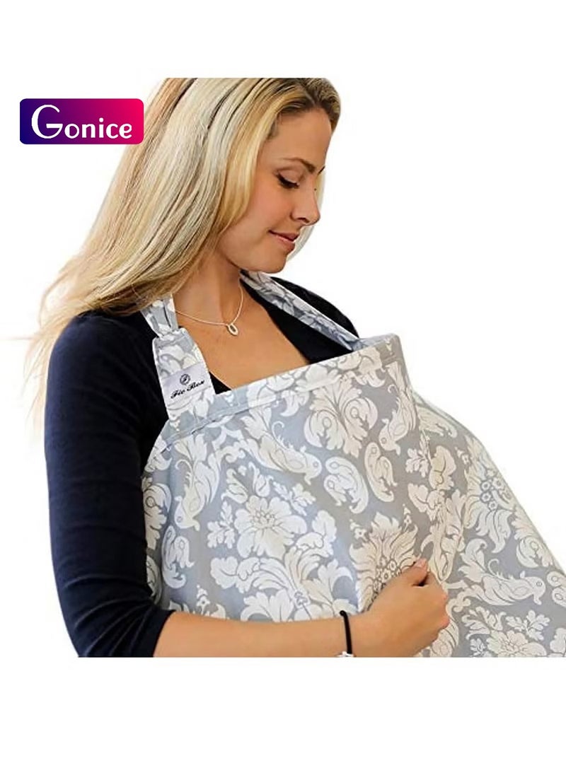 Gonice Nursing Cover Breastfeeding Aprons, White  - Image 1