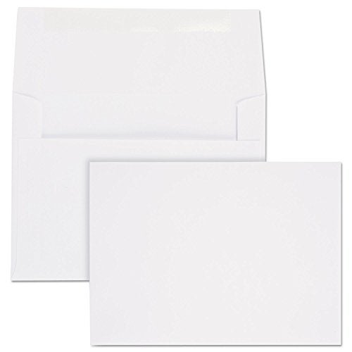 Quality Park Invitation Envelopes, #6, White, 4.75 x 6.5 inches, 24lb, Box of 100 (36417) - Image 1