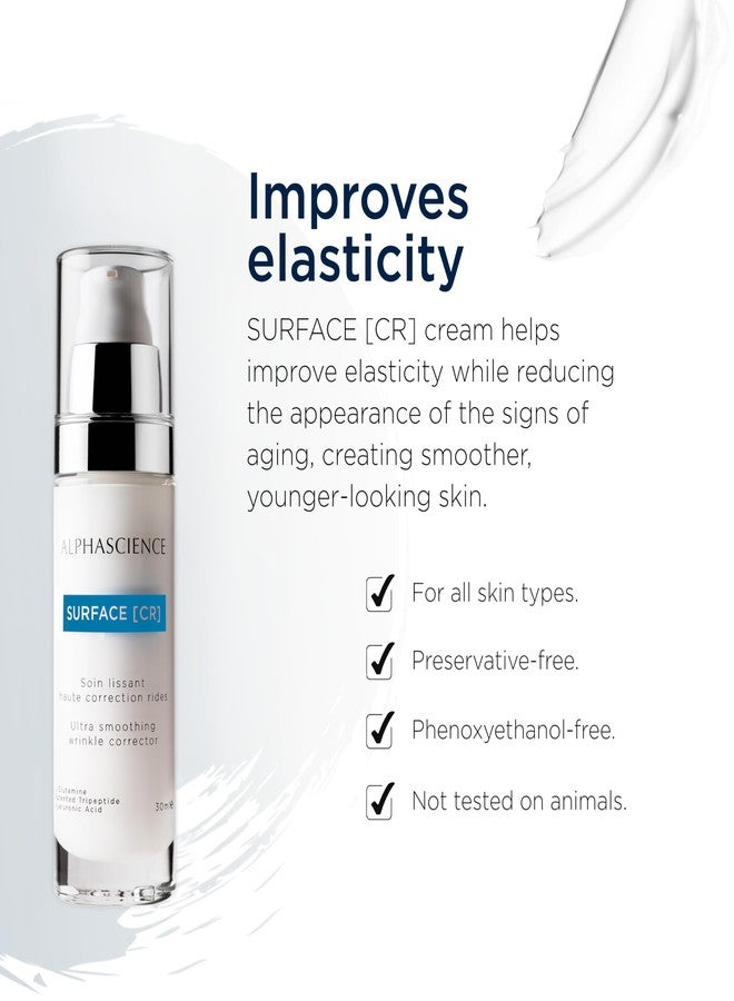 ALPHASCIENCE SURFACE [CR] - Moisturizing & Tightening Face Cream - Improves Elasticity & Helps Reduce Appearance of Signs of Aging - Hydrates & Smooths - Preservative-Free - 30 ml / 1 fl oz. - Image 2