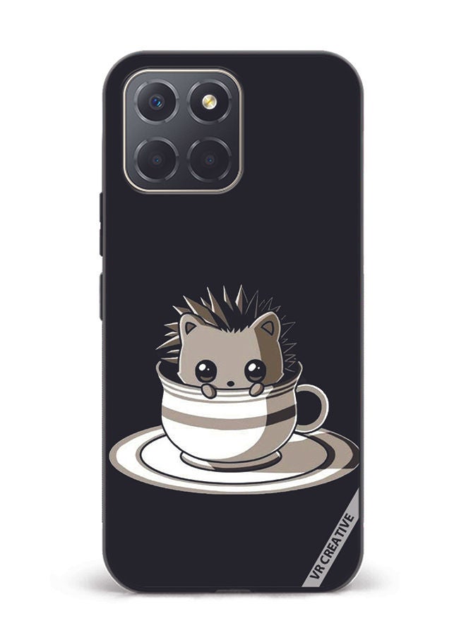 VR CREATIVE Protective Case Cover For Honor X6 Cat In A Cup Design Multicolour - Image 1
