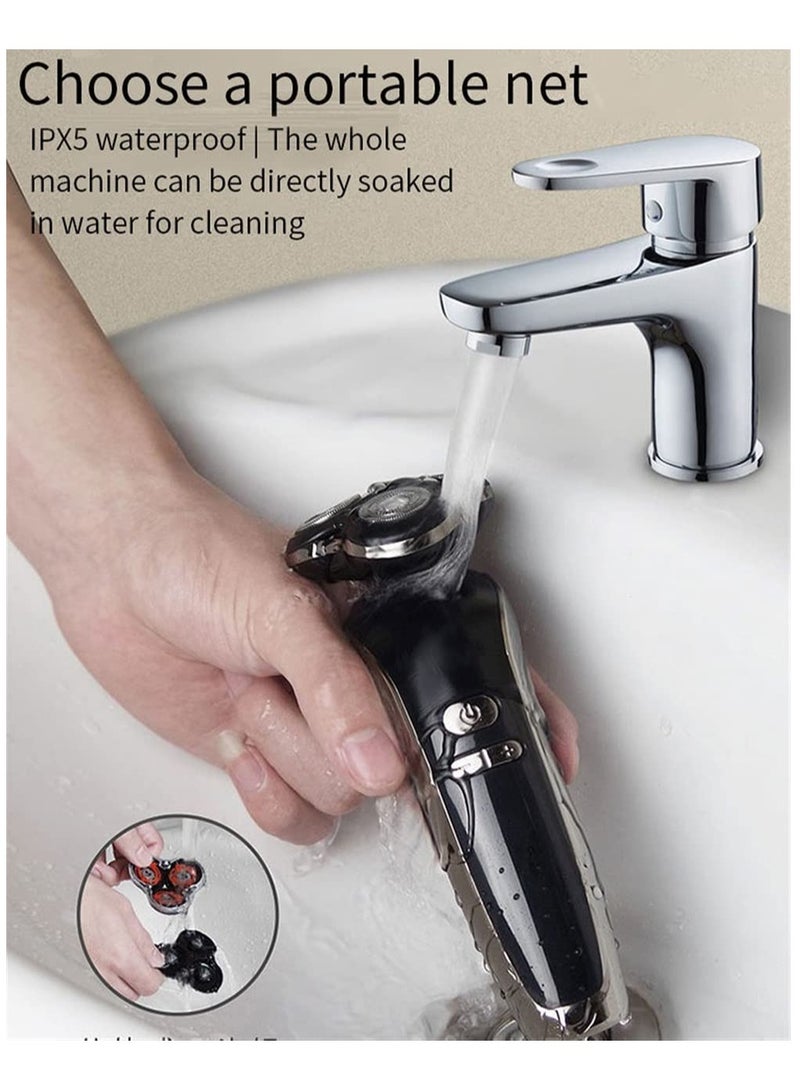 سيوسي ماكينة حلاقة كهربائية للرجال، مجموعة ماكينة حلاقة 4 في 1 للرجال مع ماكينة حلاقة دوارة رباعية الأبعاد، ماكينة قص الشعر، ماكينة تشذيب الأنف، ماكينة تشذيب السوالف وفرشاة تنظيف الوجه - Image 2