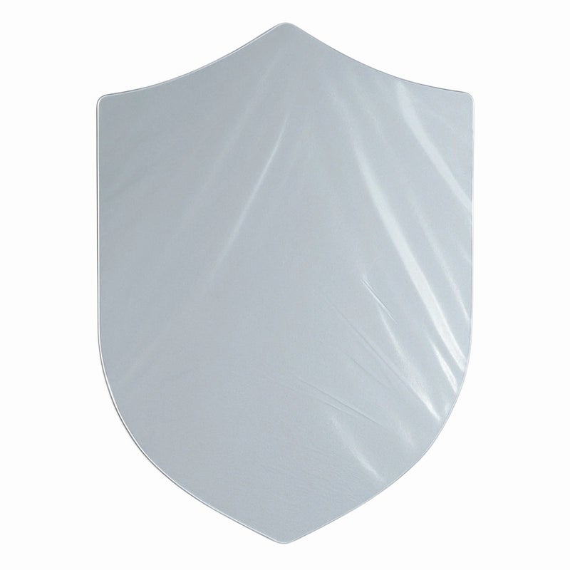 Self Adhesive Mini 3D Wall Mirror Sticker In Sheild Shape- White