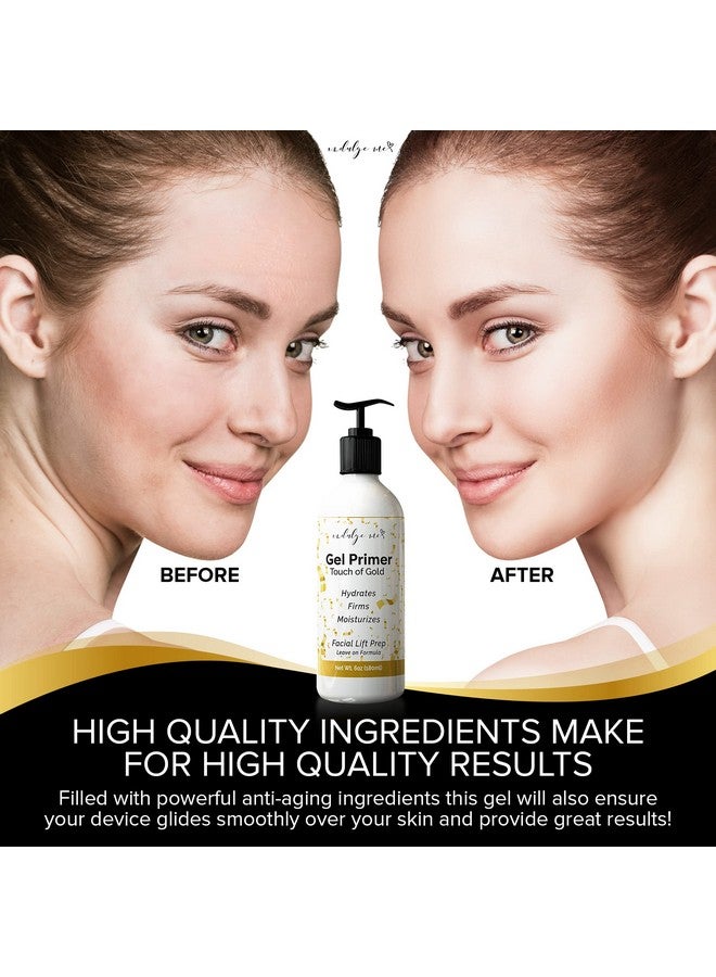 IndulgeMe Conductive Gel Facial Hydrating Leaveon Gel Primer Hyaluronic Acid Collagen Peptide Niacinamide Vitamin E Gold Foil - Image 4
