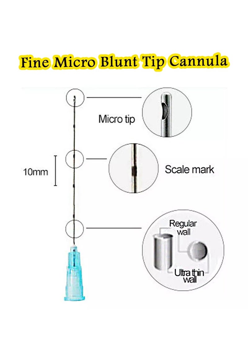 Fine Micro Filler Cannula 25G – For Precise Placing of Viscous Filler – High Pure Grade Stainless Steel – Variety of Gauge Sizes with Multiple Lengths. - Image 2
