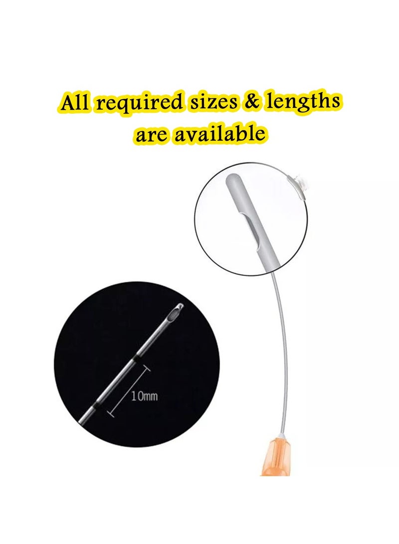 Fine Micro Filler Cannula 25G – For Precise Placing of Viscous Filler – High Pure Grade Stainless Steel – Variety of Gauge Sizes with Multiple Lengths. - Image 3