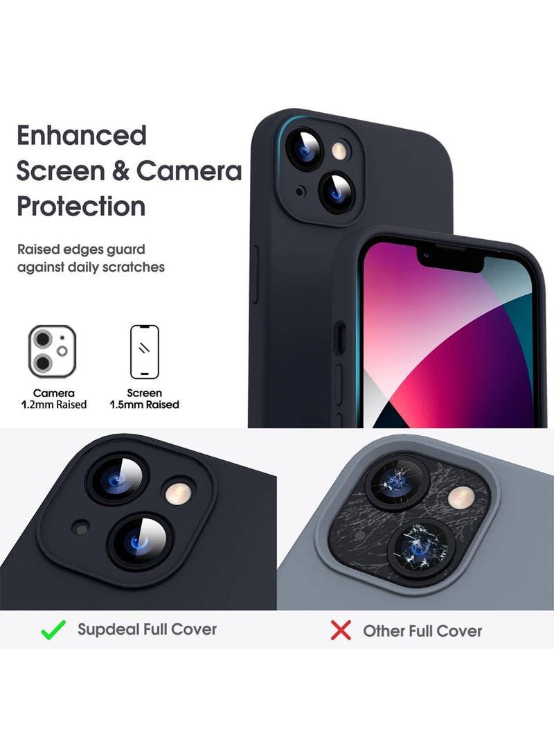 WRISTWISE Case Cover for iPhone 13 - [Camera All-Round Protection] [Soft Microfiber Lining Anti-Scratch] Shockproof Phone Case Cover, Black - Image 2