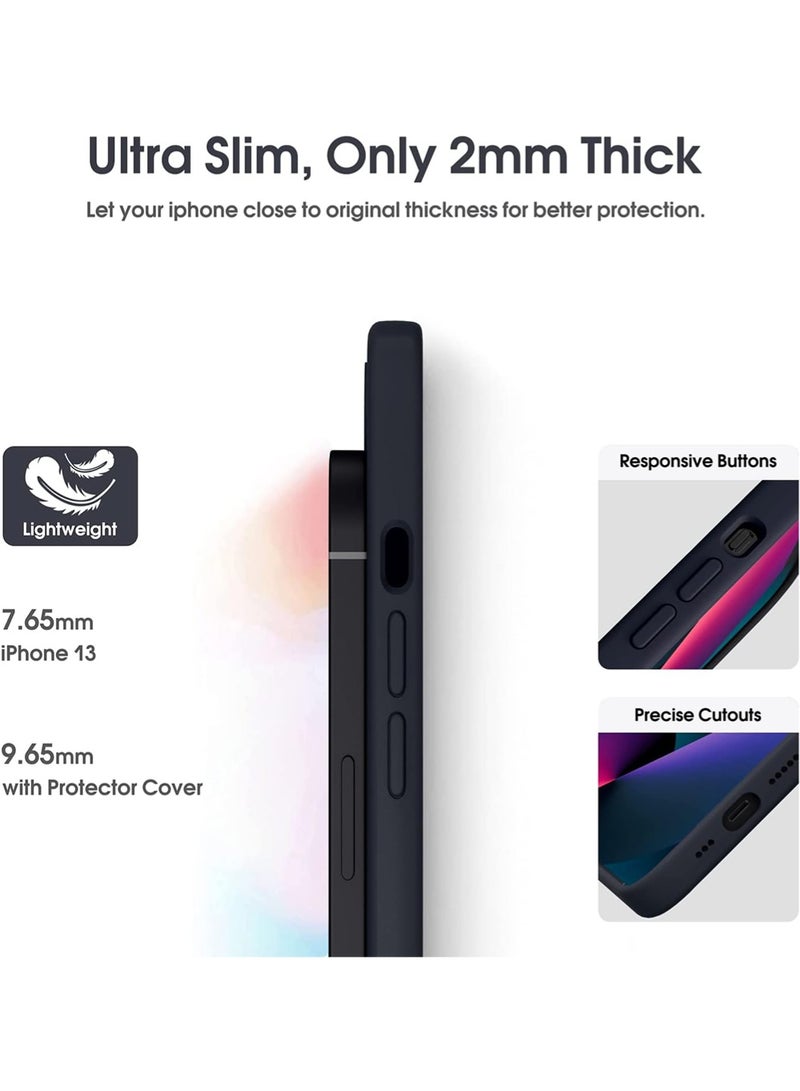 WRISTWISE Case Cover for iPhone 13 - [Camera All-Round Protection] [Soft Microfiber Lining Anti-Scratch] Shockproof Phone Case Cover, Black - Image 4