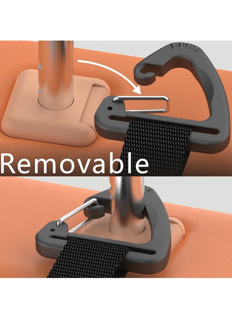 SYOSI Metal Headrest Hooks for Car, Heavy Duty Car Accessories for Purse, Bags, Back Seat Hangers with 100 lbs Capacity - Image 3