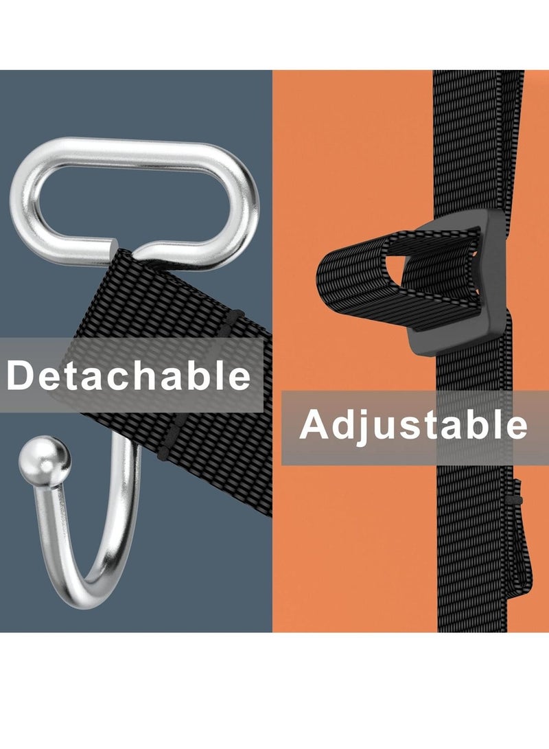 SYOSI Metal Headrest Hooks for Car, Heavy Duty Car Accessories for Purse, Bags, Back Seat Hangers with 100 lbs Capacity - Image 4