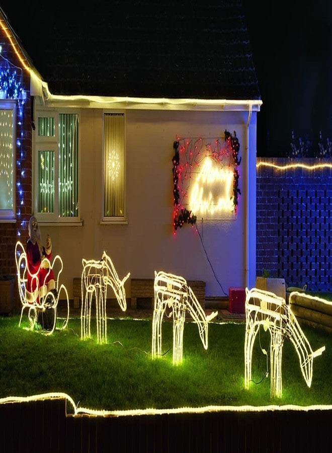 Desidiya ® 50 Meter LED Rope Light for Decoration-Waterproof Decorative Lights,Cove Light for Ceiling | LED Pipe Light for Home Decor | Led Strip Lights for Diwali Decoration,Birthday (Warm White) - Image 3