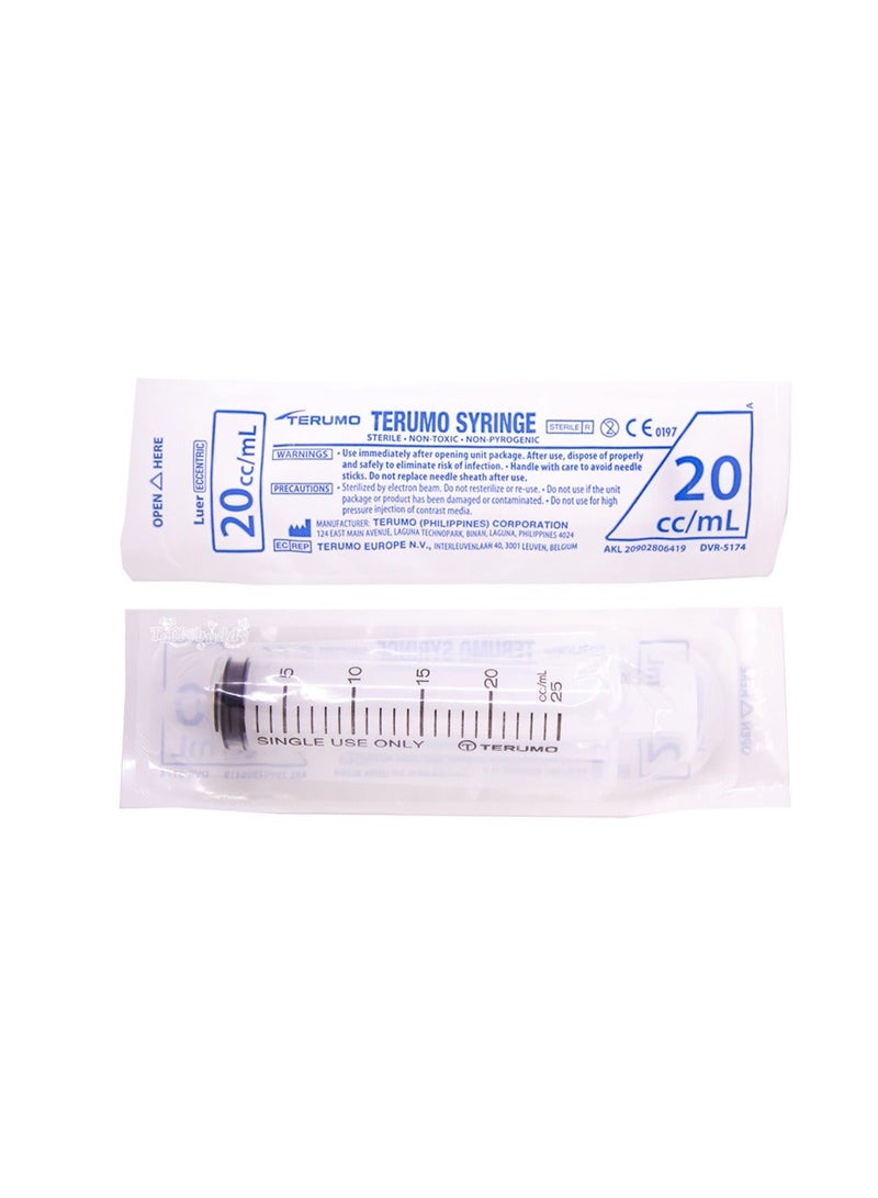TERUMO Syringe Terumo Without Needle 20ml Luer Eccentric Slip Tip - Image 3