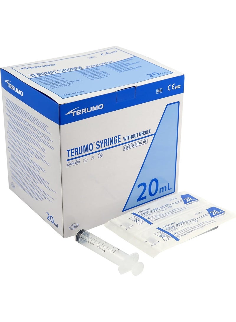 TERUMO Syringe Terumo Without Needle 20ml Luer Eccentric Slip Tip - Image 1